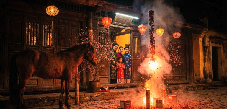 Ngọ đón giao thừa đêm 30 tết: Ký ức rộn ràng tiếng pháo và phong bao lì xì đỏ