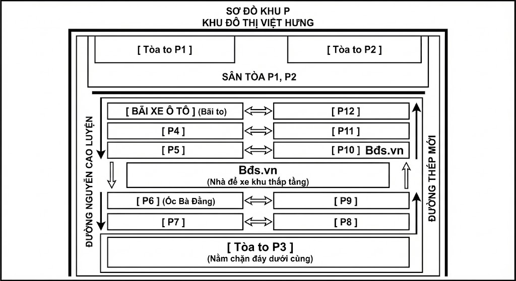 Khu P thấp tầng ( p10 ) khu đô thị Việt Hưng