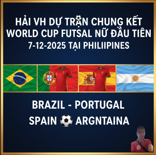 Hải VH vinh dự chứng kiến World Cup futsal nữ đầu tiên tại Philippin