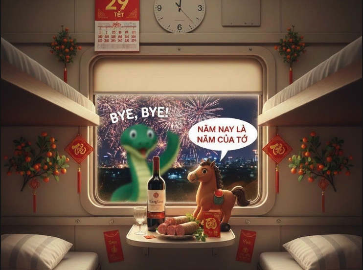 Trải nghiệm Ngọ đón giao thừa trên tàu TN5 chào năm Bính Ngọ 2026